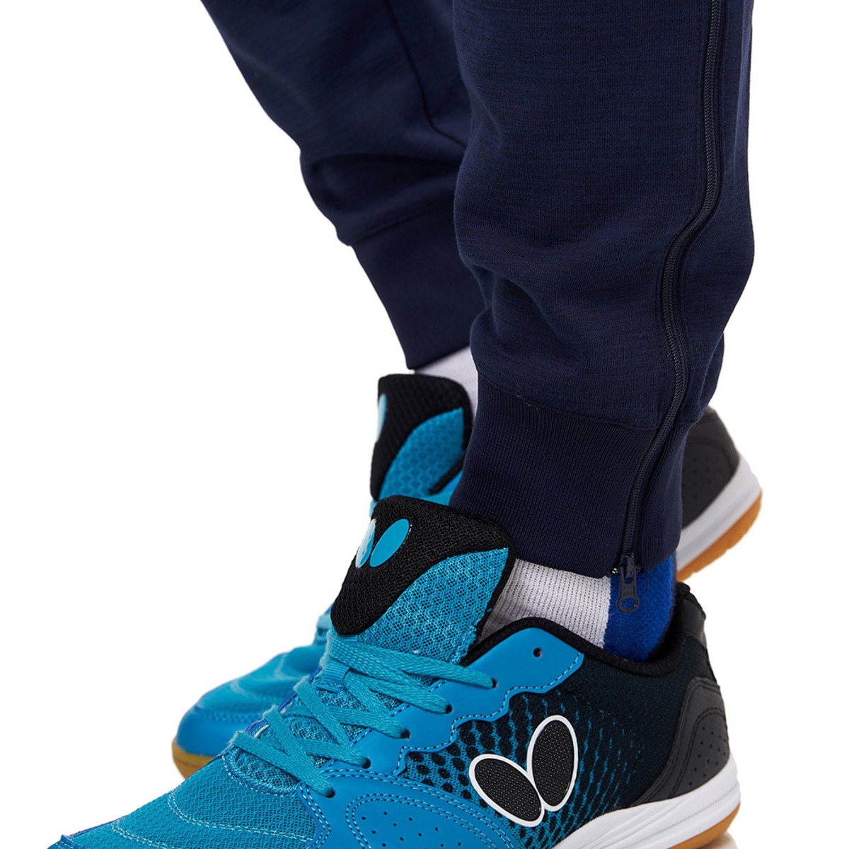 Higo Tracksuit Pants: Blue, Ankle - Leg Zipper 2